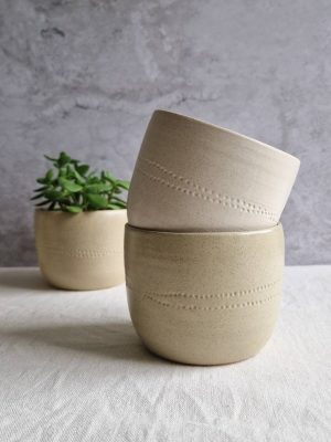 Cache-pots Perles en grès émaillé de l'Atelier les spontanées