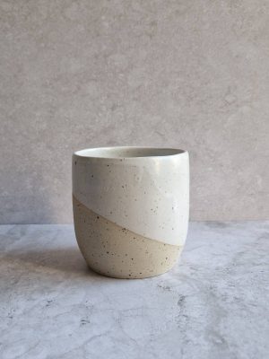 mug milan en grès émaillé blanc