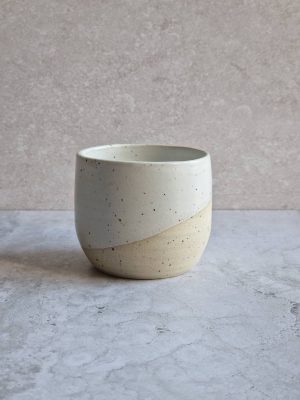 tasse milan en grès émaillé blanc