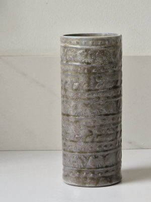 vase empreintes volcan en grès de l'atelier les spontanées