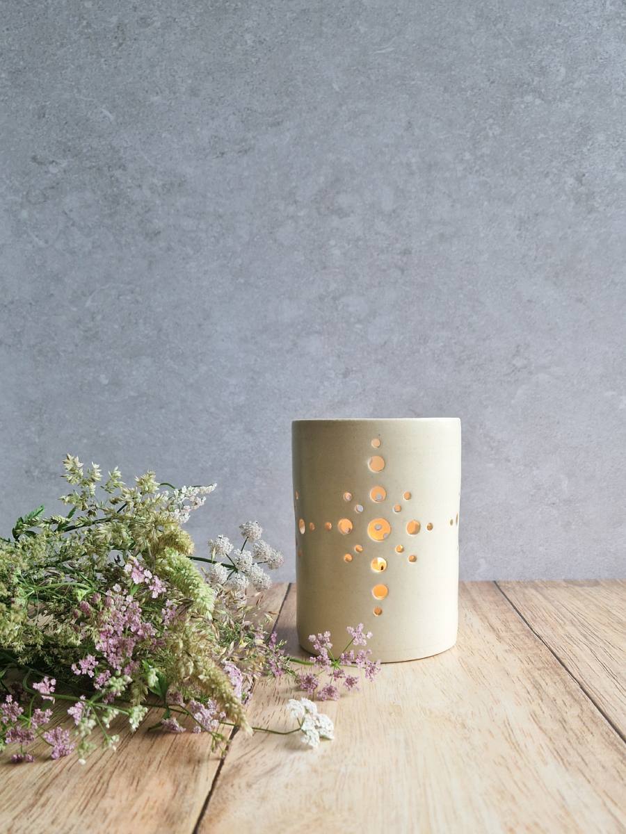 Photophore Antarès en grès émaillé